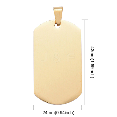 PVD Vacuum Plating 304 Stainless Steel Big Pendants LS-STAS-I140-19E-G-1