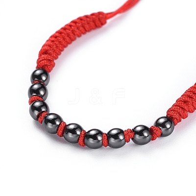 Adjustable Nylon Cord Braided Bead Bracelets BJEW-JB04426-01-1