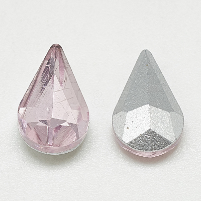 Pointed Back Glass Rhinestone Cabochons RGLA-T082-6x10mm-10-1