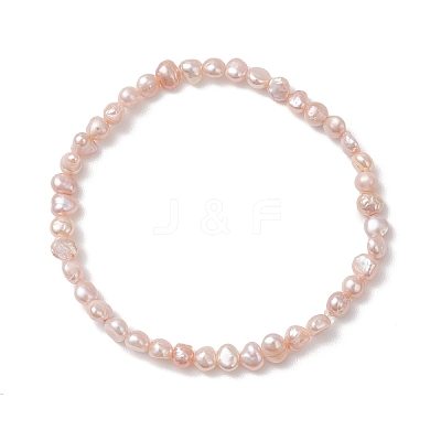 Natural Cultured Freshwater Pearl Beads Stretch Bracelets for Women BJEW-JB13067-1