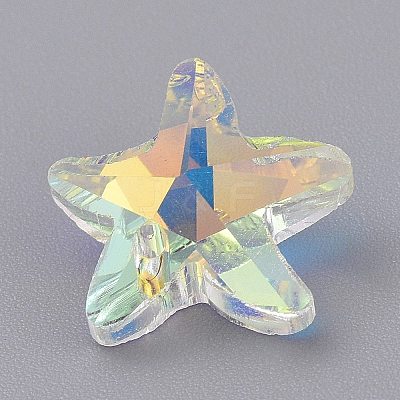 Faceted Glass Charms LS-GLAA-H101-A-17-1