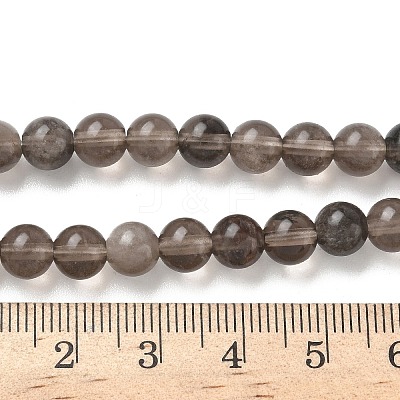 Natural Ice Obsidian Beads Strands G-P590-A03-6mm-01-1