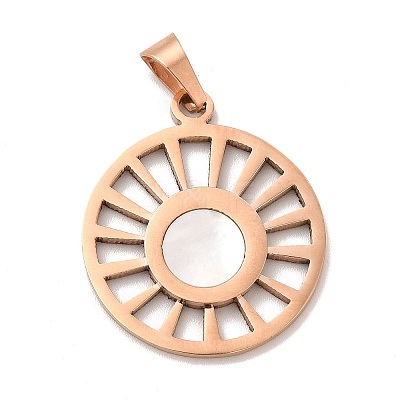 Ion Plating(IP) 304 Stainless Steel Pendants STAS-E184-10RG-1