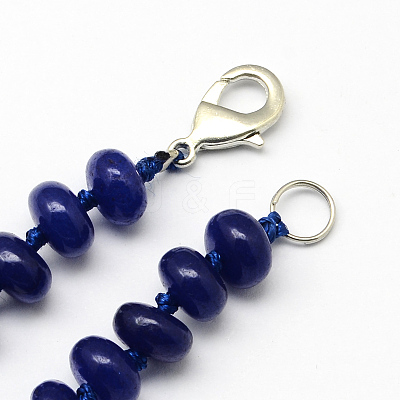 Fashionable Gemstone Beaded Necklaces NJEW-R211-15-1
