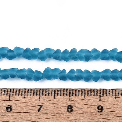 Frosted Transparent Glass Beads Strands LS-GLAA-N016-4mm-28-1