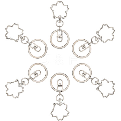 18Pcs Alloy Keychain Clasps KEYC-SC0001-72P-1