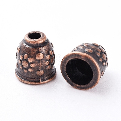 Apetalous Alloy Bead Caps X-TIBEB-0672-R-NR-1