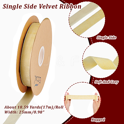 Velvet Ribbon SRIB-WH0006-18J-1