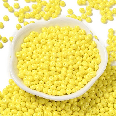 6/0 Opaque Baking Paint Glass Seed Beads X1-SEED-M012-02A-24-1