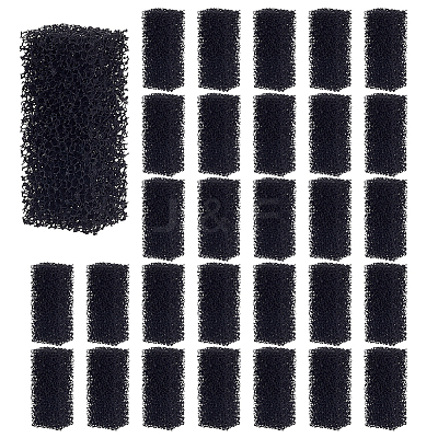 30Pcs Rectangle Activated Carbon Filter Media Pad AJEW-OC0014-92-1