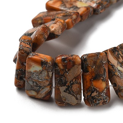 Synthetic Imperial Jasper Beads Strands G-Q050-A01-03-1