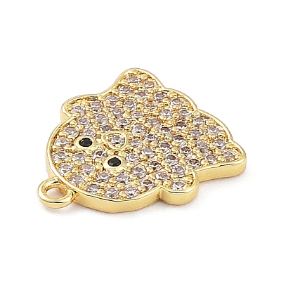 Rack Plating Brass Cubic Zirconia Pendants KK-D031-04-1