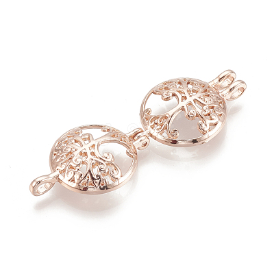 Alloy Locket Pendants PALLOY-S062-54RG-1