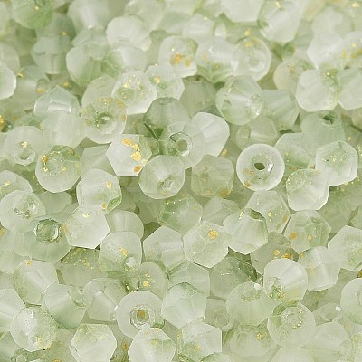Frosted Glass Beads FGLA-D300-01G-1