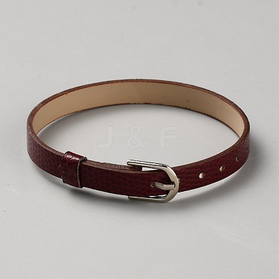 Flat PU Imitation Leather Cord Bracelets for Women Men BJEW-WH20008-03B-1