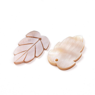 Natural Freshwater Shell Carved Pendants SHEL-N036-18-1