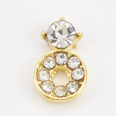 Alloy Rhinestone Cabochons MRMJ-T013-05B-1