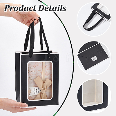 Rectangle Paper Gift Bags ABAG-WH0048-09B-1