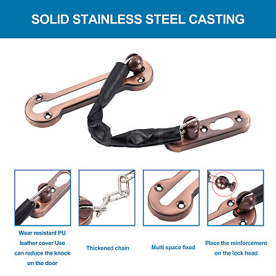 Stainless Steel Swing Bar Door Lock X1-SW-TAC0002-02C-1