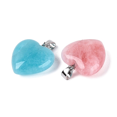Dyed Natural Quartz Pendants G-Q606-101P-1