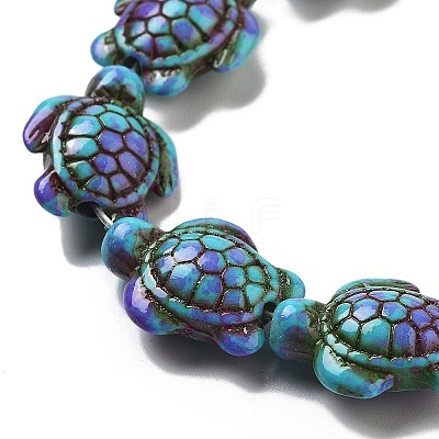 Synthetic Turquoise Dyed Beads Strands G-P507-05M-1