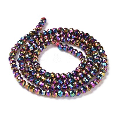 Electroplate Glass Beads Strands LS-GLAA-H021-01B-FP13-1