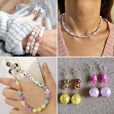 360Pcs 6 Colors Glass Beads GGLA-TA0002-07-1