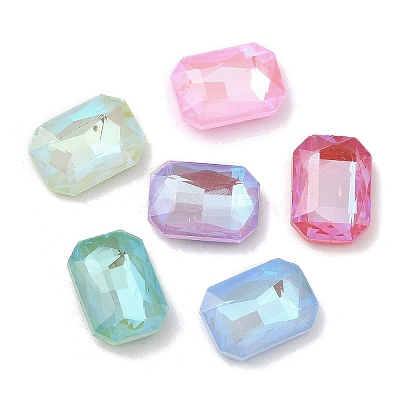 Pointed Back Glass Rhinestone Cabochons GLAA-B012-61-1