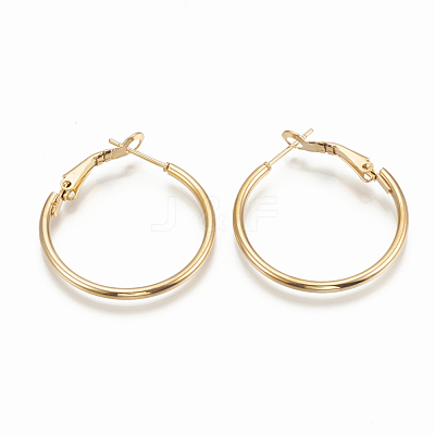 304 Stainless Steel Hoop Earrings STAS-S078-08-50mm-1