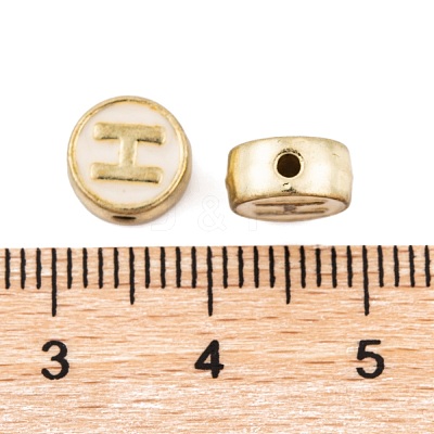 (Defective Closeout Sale: Enamel Yellowing) Alloy Enamel Beads ENAM-XCP0001-43-1
