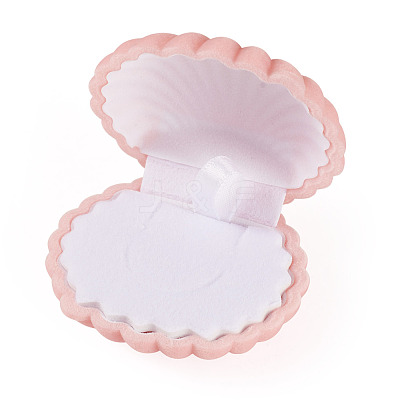 Shell Shaped Velvet Jewelry Storage Boxes VBOX-TADJ0001-02A-1