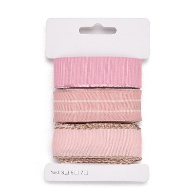 9 Yards 3 Styles Polyester Ribbon SRIB-A014-B06-1