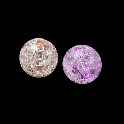 Transparent Crackle Acrylic Beads AC-CBA4496-12C-1