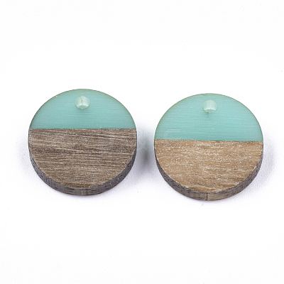 Resin & Walnut Wood Pendants RESI-S358-02E-03-1