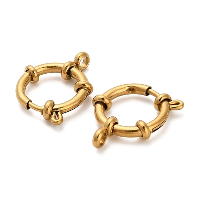 304 Stainless Steel Spring Ring Clasps STAS-K288-03E-G-1