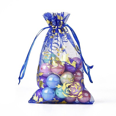 Organza Drawstring Jewelry Pouches OP-I001-C07-1