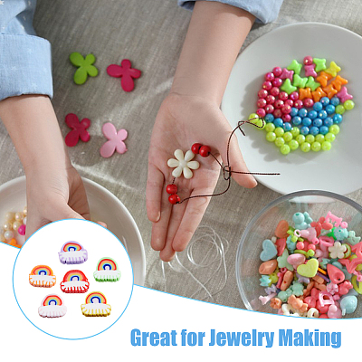 250pcs 10 Colors Handmade Polymer Clay Beads CLAY-DC0001-02-1