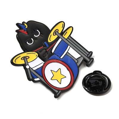 Musician Cat Enamel Pins JEWB-K037-01C-EB-1