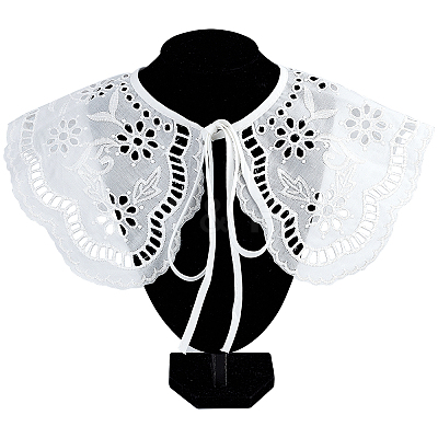 Detachable Cotton Lady's Collars AJEW-WH0285-12-1