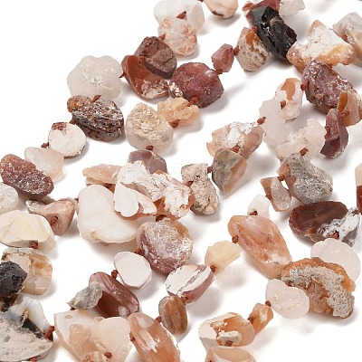 Raw Rough Natural Fire Opal Beads Strands G-C253-01-1