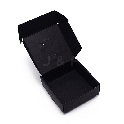 Kraft Paper Fold Gift Box CON-WH0085-03-1