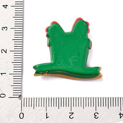 Christmas Series Opaque Resin Cabochons RESI-Q010-02E-1