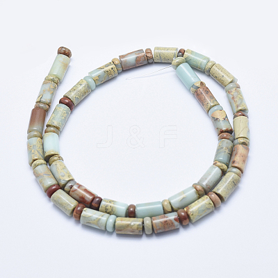 Natural Aqua Terra Jasper Beads Strands G-E444-18-1