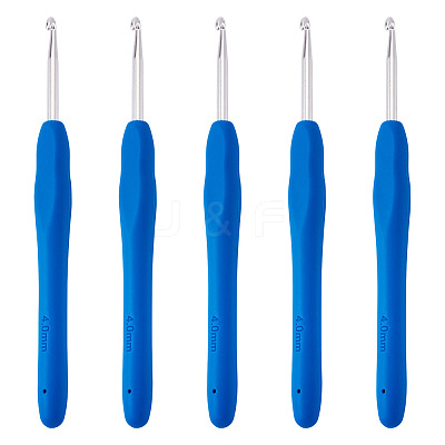 TPR Handle Aluminum Crochet Hook Needles TOOL-TA0001-13C-1