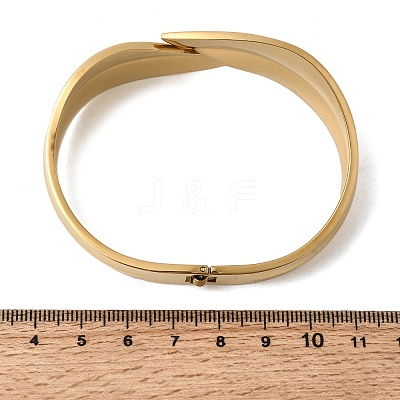 304 Stainless Steel Hinged Bangles BJEW-D408-12G-1