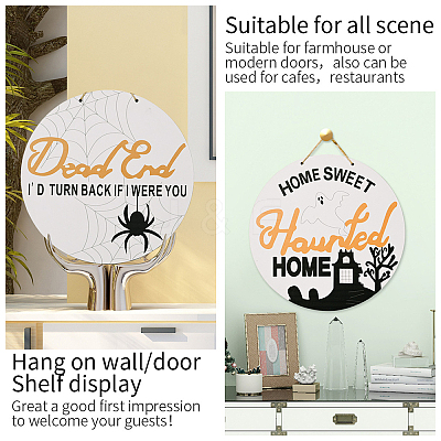 Wooden Pendant Decorations WOOD-CN0001-020A-1