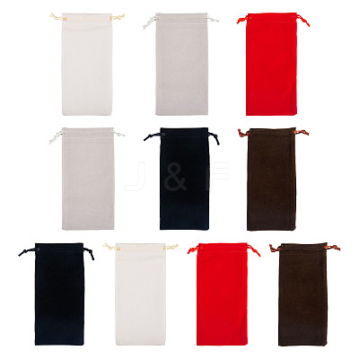 10Pcs Velvet Drawstring Pouches TP-TA0001-06A-1