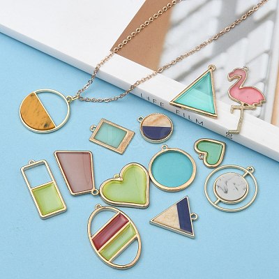 Epoxy Resin Pendants PALLOY-MSMC011-05-1