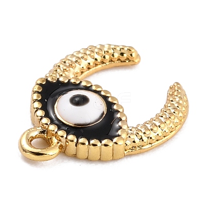 Golden Brass Enamel Pendants KK-P197-11C-G-1