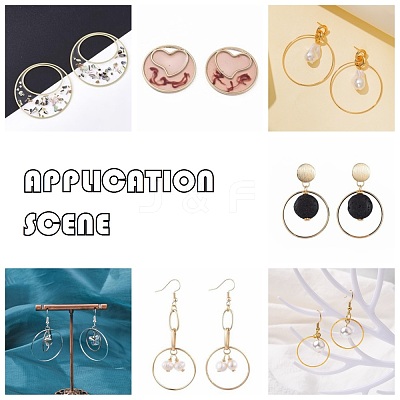 Brass Linking Rings KK-T020-55G-1